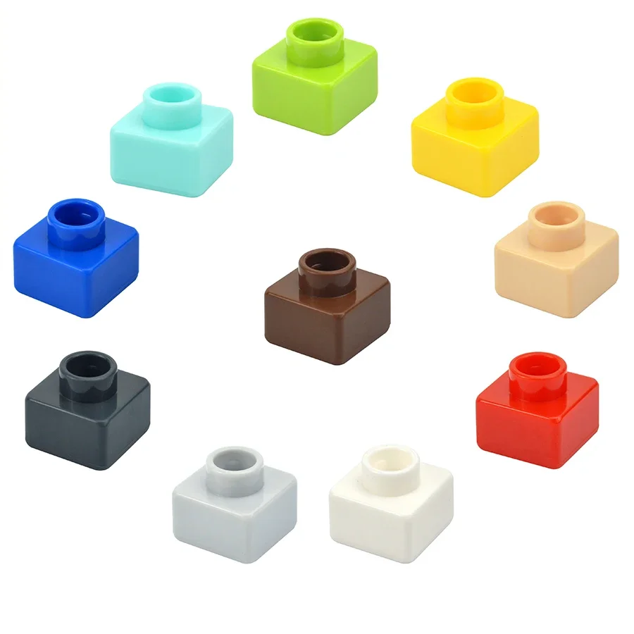 30 шт. тонкие строительные блоки большого размера 1x1 точек красочные классические