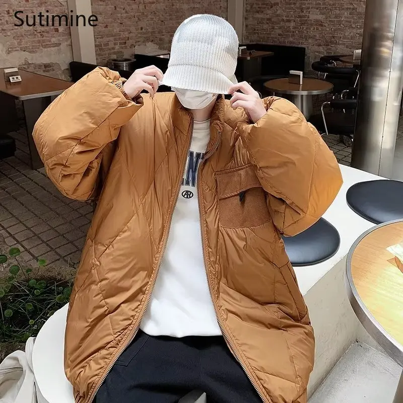 Winter Clothes Women Office Lady Thickened Cotton Coat Korean Version Loose Baseball Cotton Coat Pockets Winter Clothes Women