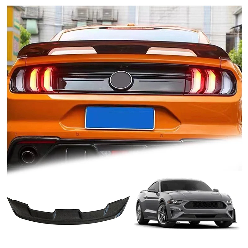 

RTR Style Trunk Wing Glossy Carbon Fiber Style Rear Trunk Lip Wing Spoiler For Ford Mustang Gt500 2018-2023