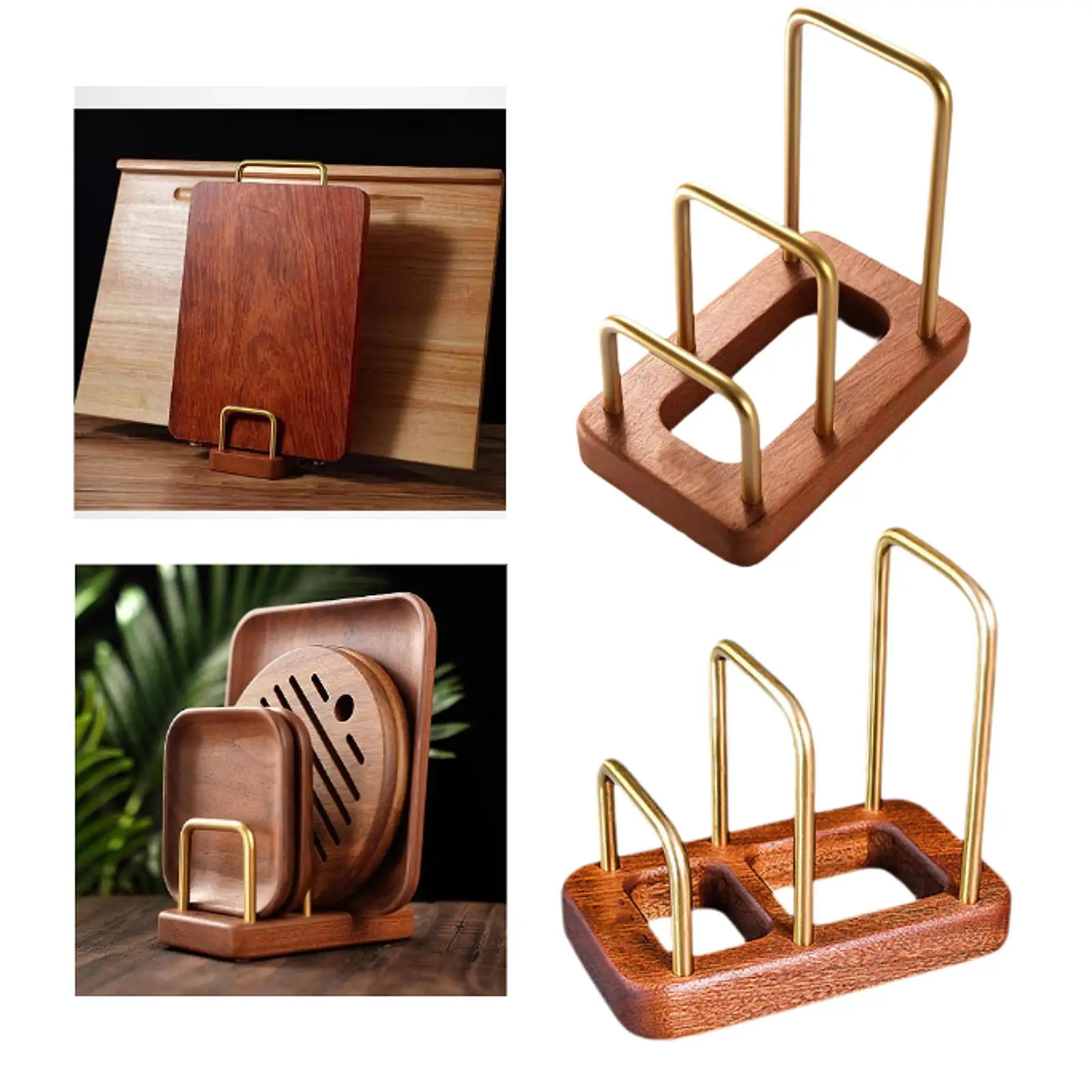 Стеллаж для хранения разделочной доски кухонная организация кастрюля крышки