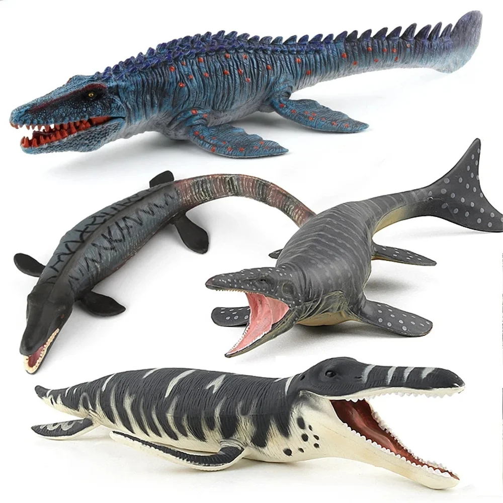 Simulation Mosasaur Jurassic Dinosaur Liopleurodon Plastic Figure Dinosaur Model Doll Decoration Children Gift Toy