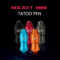 rocket mini tattoo machine pen electric aluminum alloy new tattoo short gun set japan motor wireless tattoo machine kit complete