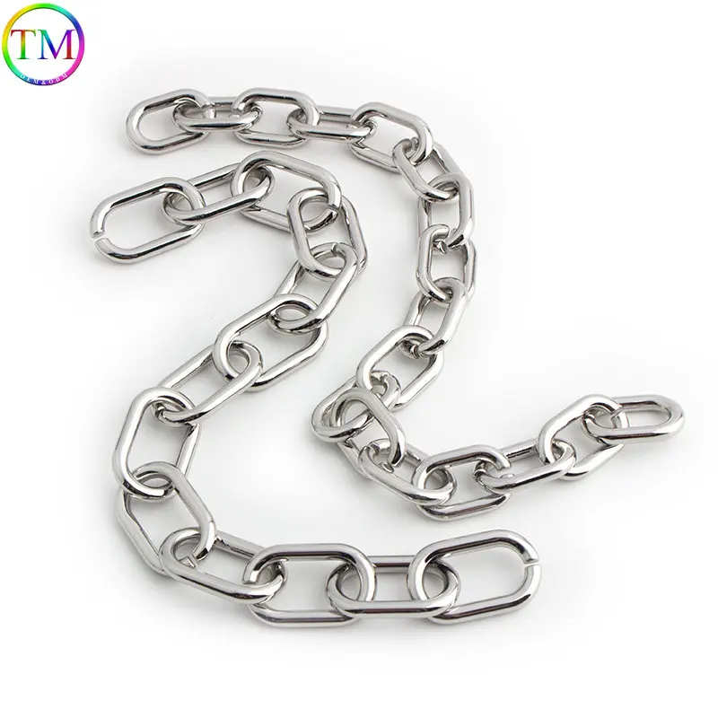 1-5 meters 18mm 21mm Silver Finished Chain By Meter For Necklace Jewelry Making Handbag Shoulder Bag Purse Chains