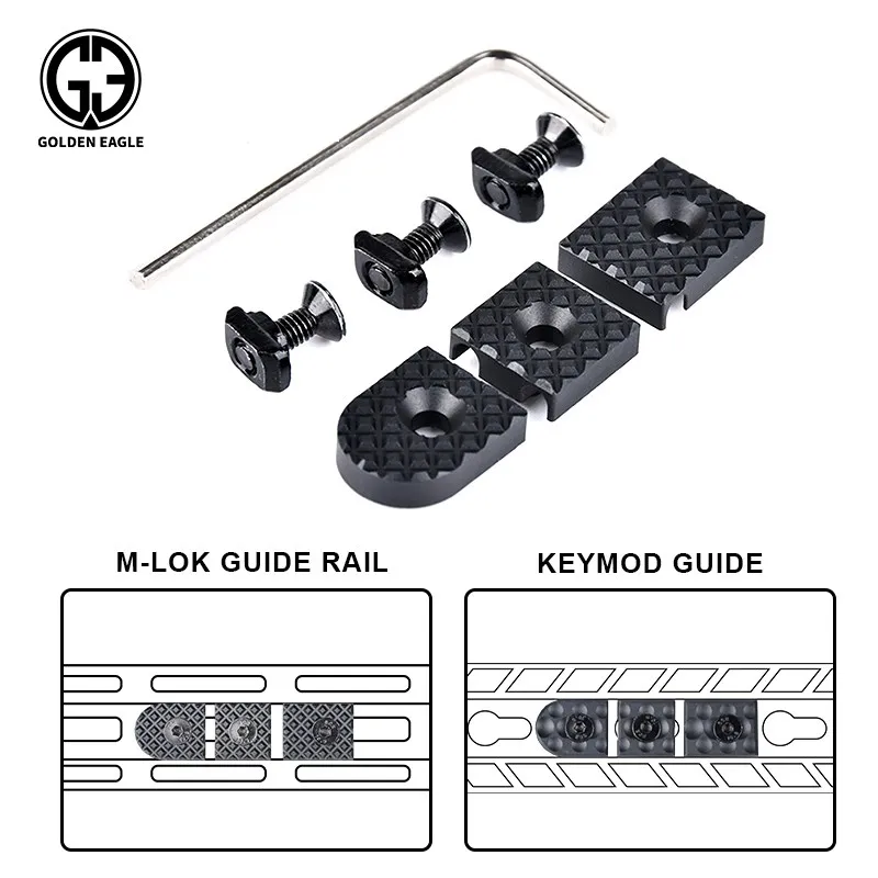 

Tactical CNC Arson M-LOK Keymod Rail Cover Wire Guide System Cable Management 3PCS/Set MachineIntroduces CNC PEQ DBAL Flashlight