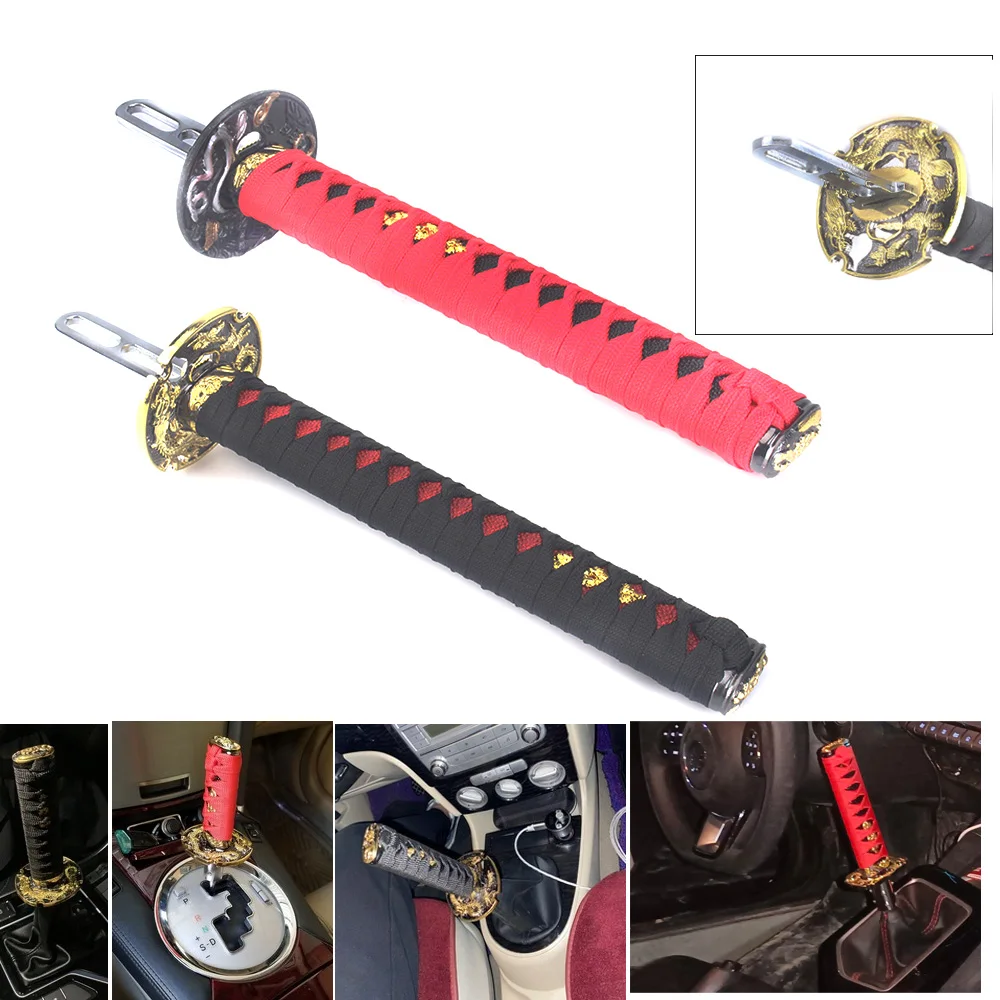 

JDM Universal 280MM Katana Samurai Sword Shift Knob Shifter With Adapters Gear Shift knob ABS+Textile cloth