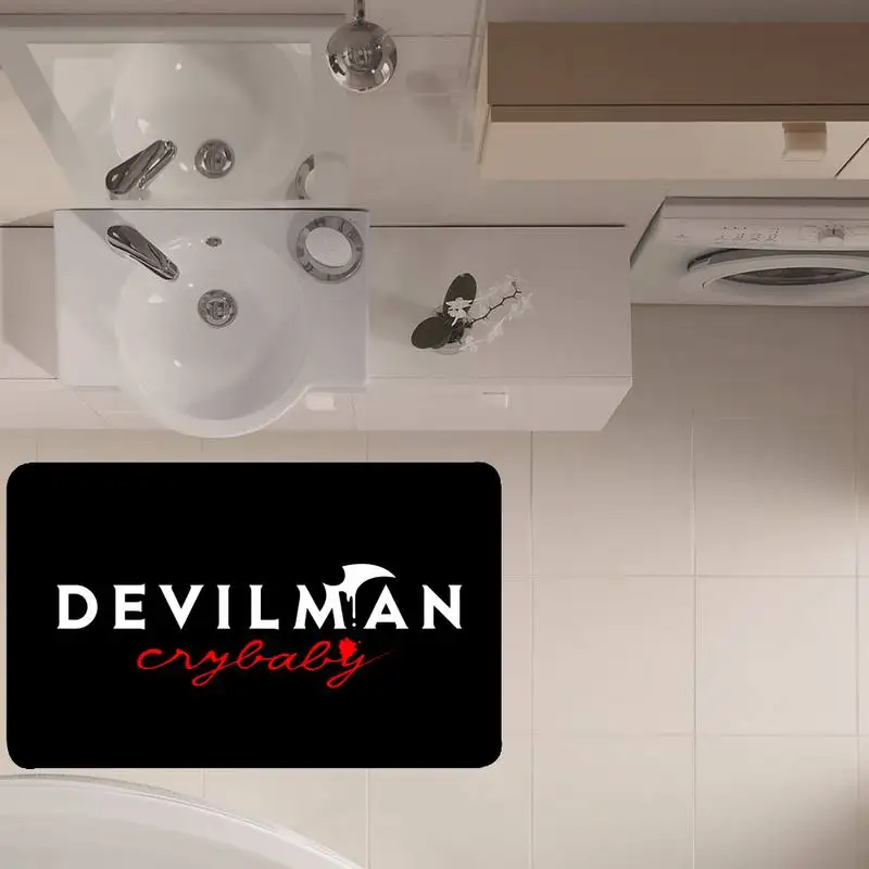 

Коврик в стиле аниме Devilman Crybaby пол ванной комнаты для душевой комнаты, комнатный декор, коврик для кухни, прихожей, спальни, коврики