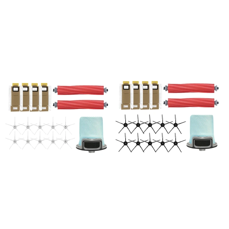 

Сменные детали для пылесоса Xiaomi Roborock T7 S7 T7 Plus, роликовая боковая щетка, фильтр, мешок для пыли, 17 шт.