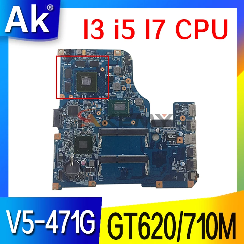 Материнская плата 11309-2 для ACER V5-431 V5-471G материнская ноутбука с I3 i5 I7 CPU GPU GT620M GT710M DDR3 |