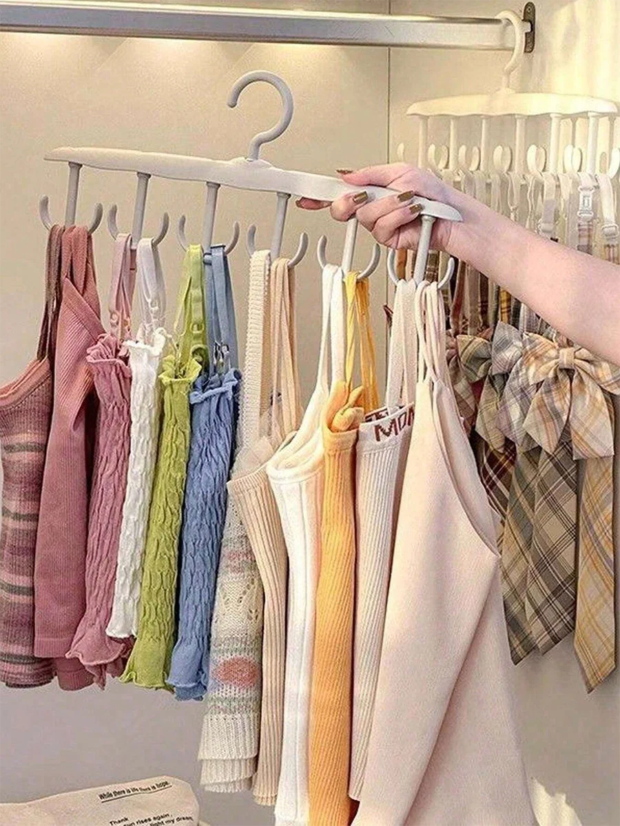 Вращающаяся Сушилка Для Одежды С 12 Крючками Многофункциональный Органайзер