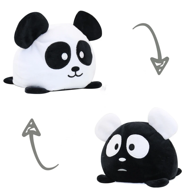 

10/15cm Tow-sides Cartoon Octopus Plush Toys Cute Infant Panda Doll Plush Toys Soft Octopus Funny Stuffed Doll Kids Gifts