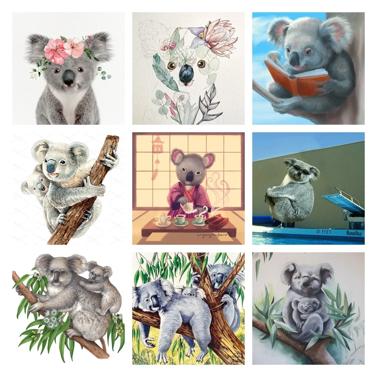 Cartoon Animal 5D Diamond Painting Novelties Koala Bear Diy Mosaic Cross Stitch Kit Home Decor Diamond Painting Gift For Kid