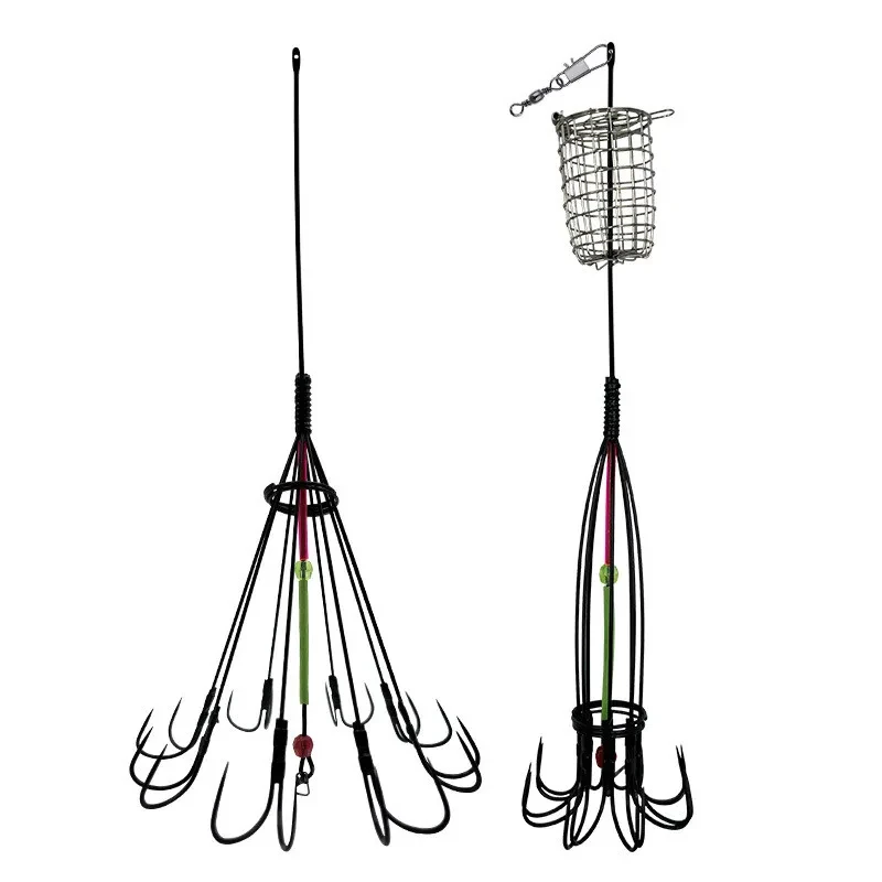 Рыболовное снаряжение принадлежности для рыбалки с клеткой приманки крючок