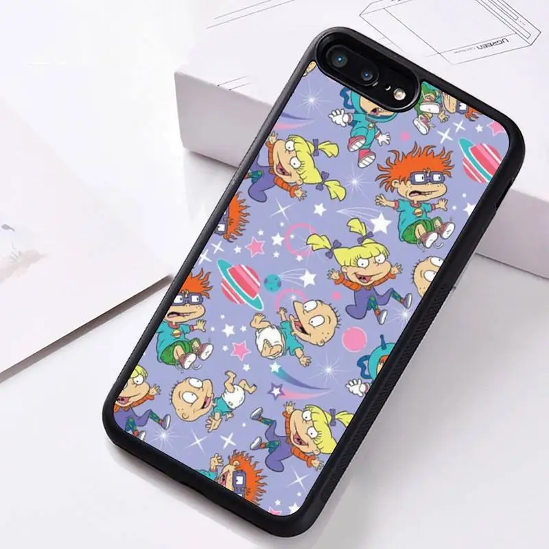 

Cartoon Rugrat Phone Case Rubber For iphone 12 11 Pro Max Mini XS Max 8 7 6 6S Plus X 5S SE 2020 XR cover