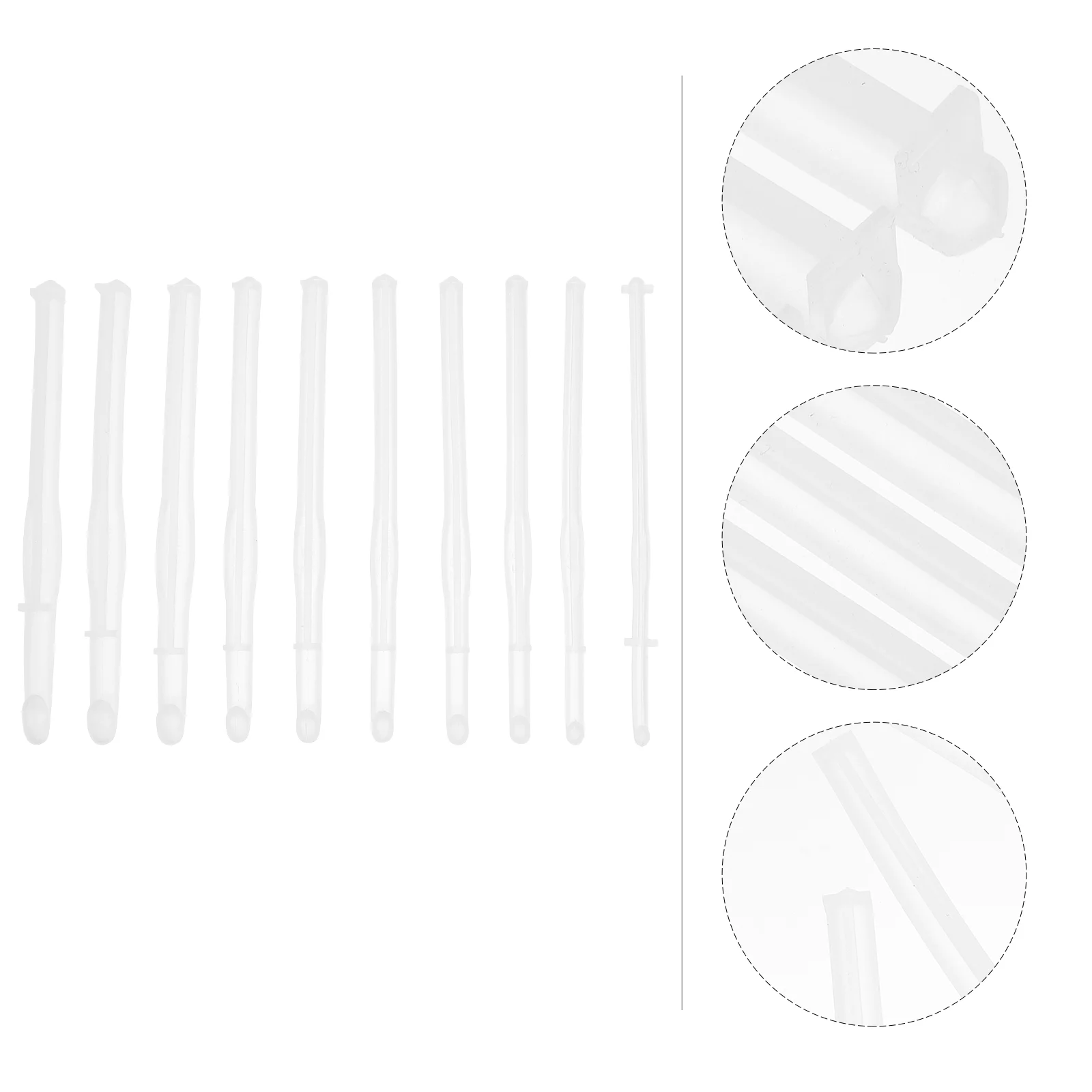 

10 Pcs Sewing Tool Silcone Molds Epoxy Casting Molds Braid Tool Crochet Silicone Molds Epoxy Resin Knitting Hook