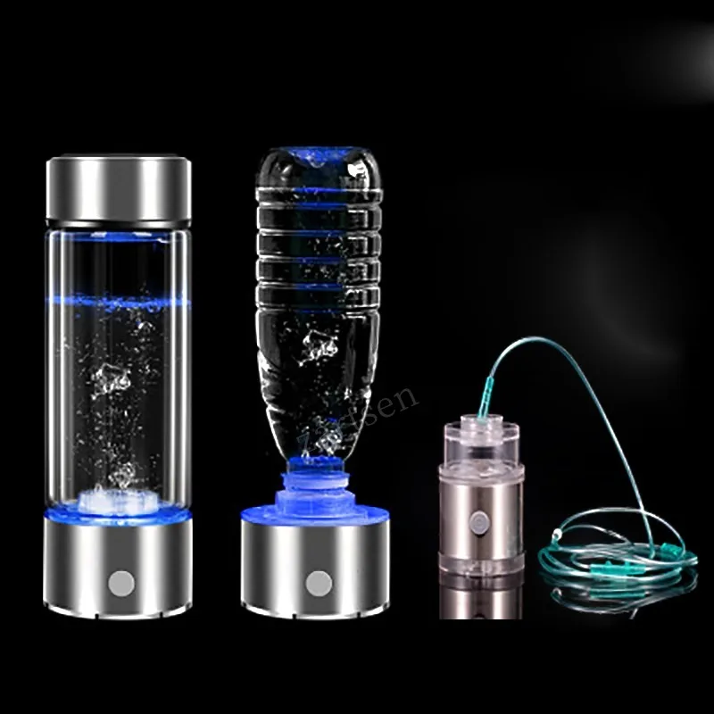 SPE/PEM Hydrogen Generator Cup Water Filter Alkaline Maker Hydrogen-Rich Water Portable Bottle Lonizer Pure H2 Electrolysis