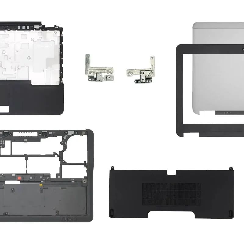 Фото Новый верхний корпус для ноутбука Dell Latitude 7240 E7240: задняя крышка ЖК-дисплея, передняя рамка, петли, подставка для рук, нижняя часть корпуса №1