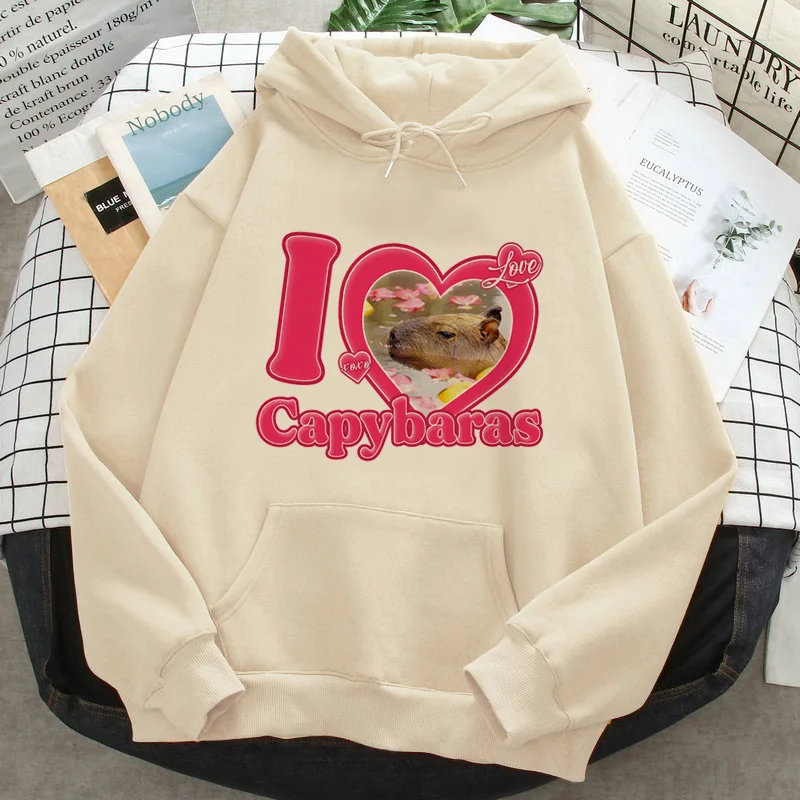 

Capybara hoodies men funny aesthetic Kawaii y2k aesthetic Pullover pulls man streetwear Hood
