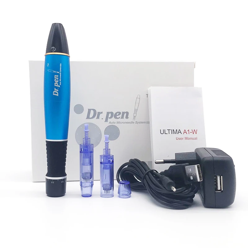 Беспроводная ручка Derma Pen Microneedling Dr A1 с 12-контактным игольчатым картриджем для