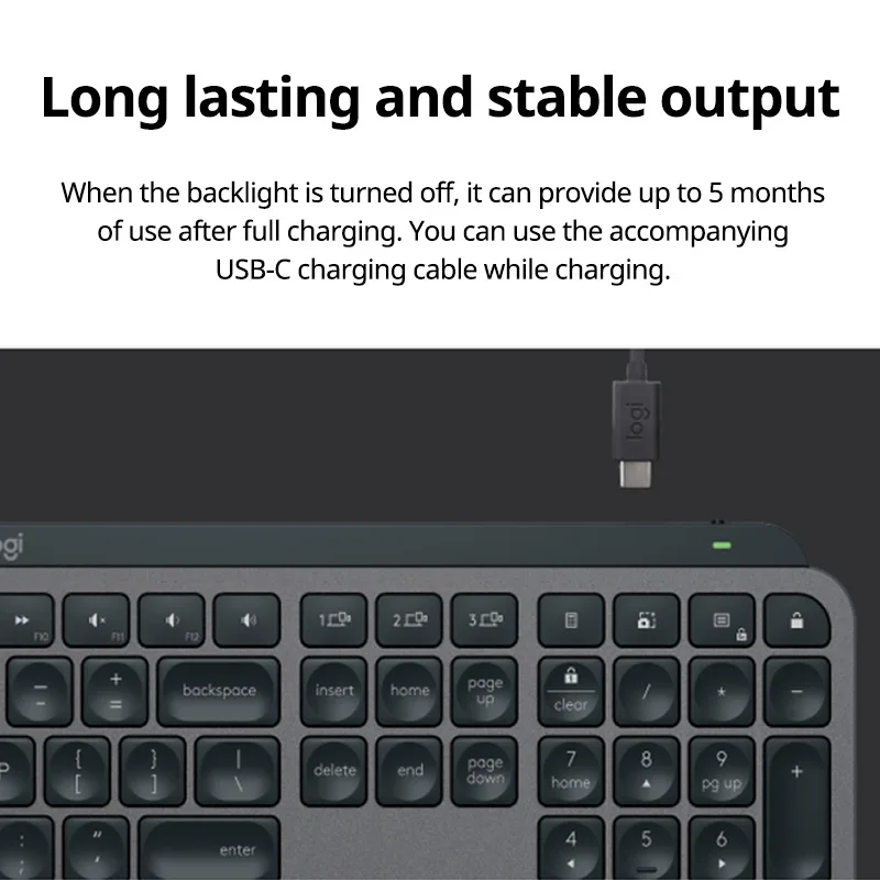 Logitech MX Keys S мембранная клавиатура
