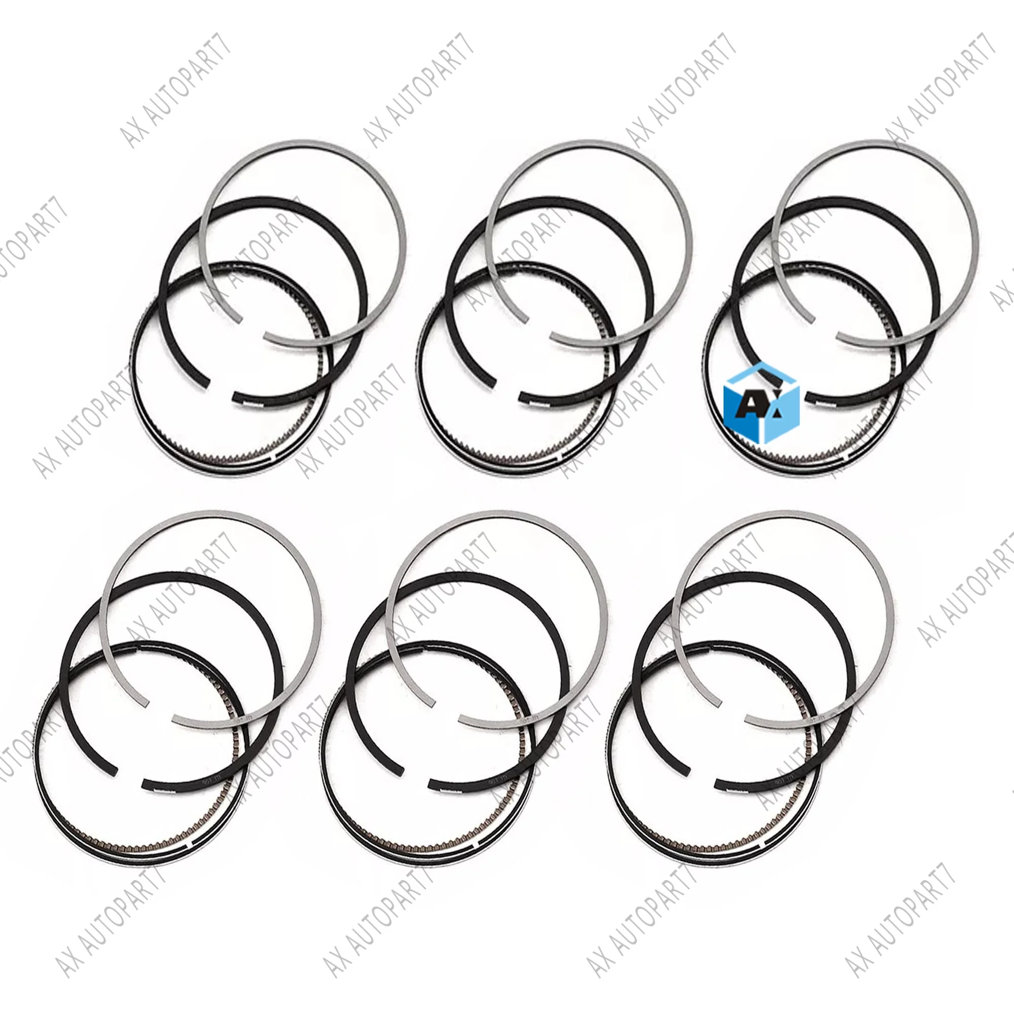 Фото 2025 Новый набор из 6 поршневых колец AoXuanPei Φ84 мм STD для BMW 330d 335d 530d X3 X5 X6 E60 E61 E63 E65 E66 E70 E71 E83 E90 E92 №2