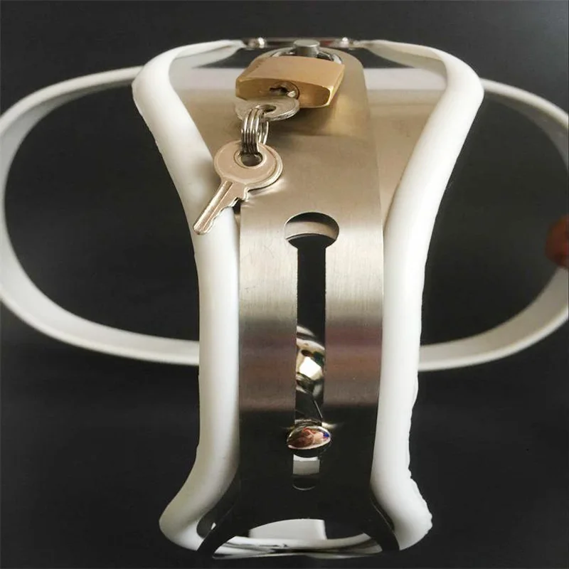 Женский пояс верности анальная пробка + Искусственный фаллоимитатор мастурбатор