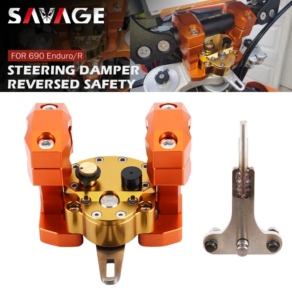 Steering Damper Stabilizer For 690 Enduro/R 2007-2020 / 690 SMC R 2011-2018 Motorcycle Accessories Handlebar Riser Clamp Bracket