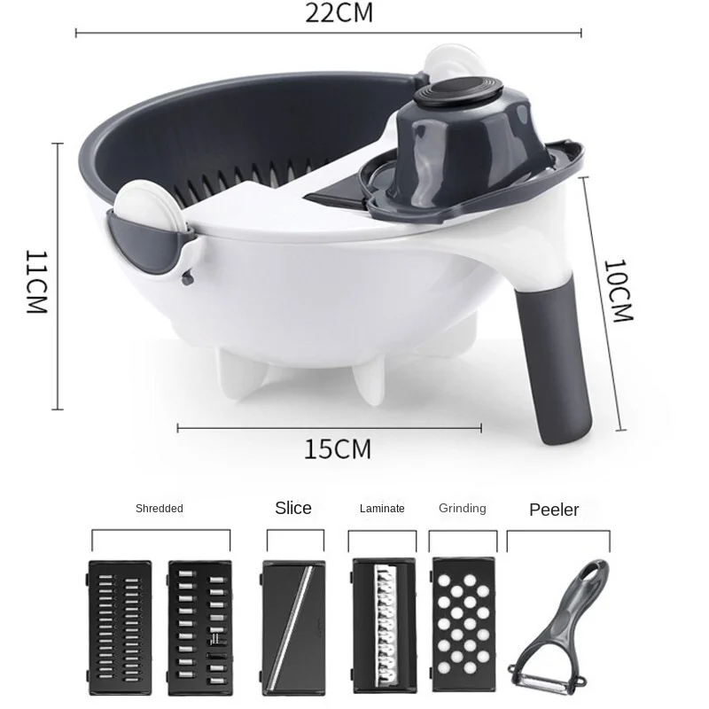 Бытовой многофункциональный слайсер для овощей 7 в 1 строгальный станок