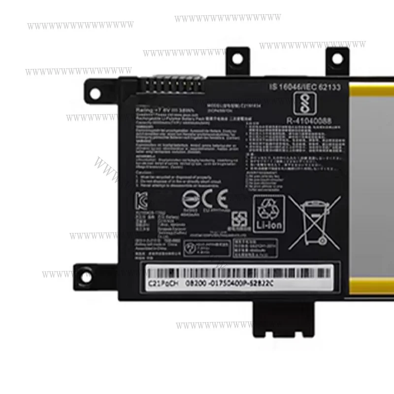 Фото Оригинальная батарея для ноутбука UU C21N1634 7.6V 38Wh для ASUS Vivobook R542UR V587U R542U R542UR-GQ378T серии X58 №4