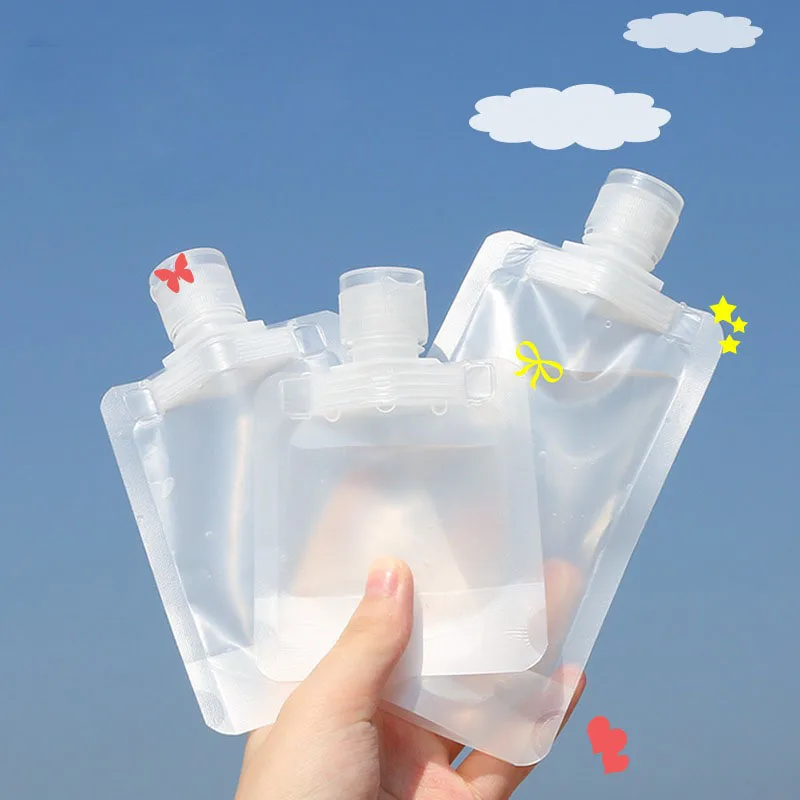 

10pcs Travel Disposable Separate Bag Shower Gel Shampoo Lotion Dispensers Storage Bag Portable Cosmetic Bottle Mini Ziplock Bag