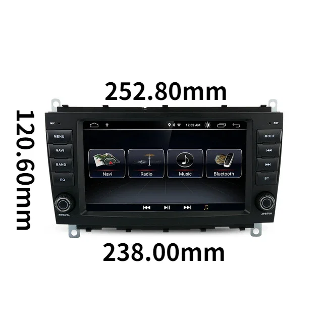 720P Carplay 8 дюймов Android 12 0 6G + 128G Автомобильный DVD-плеер Авторадио GPS-навигация для Benz