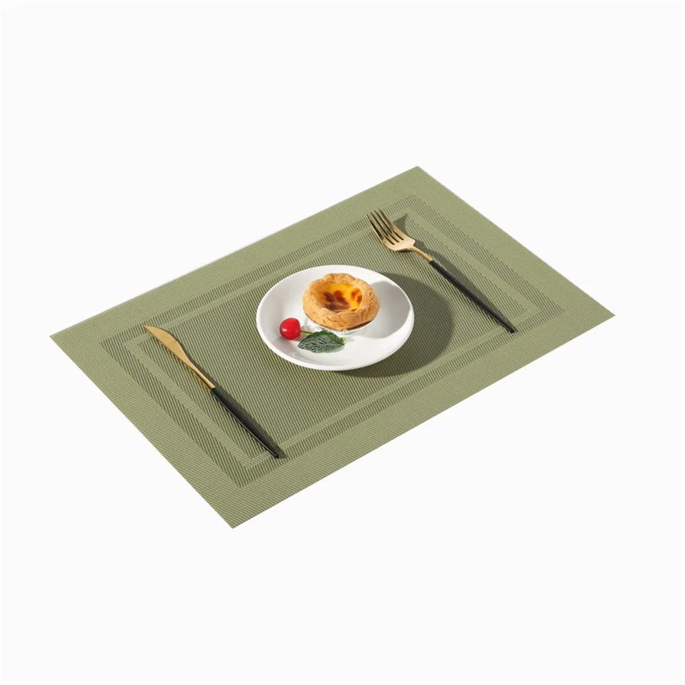 

PVC Placemat Washable For Dining Table Mat Set Linens Place Mat Accessories Cup Wine Decorative Mat Placemats For Table