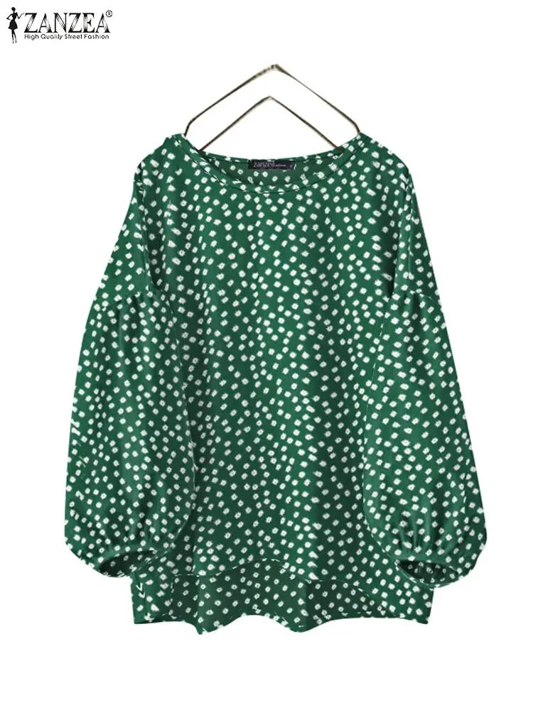 Женская блузка в богемном стиле ZANZEA с принтом Лори свободный крой длинными