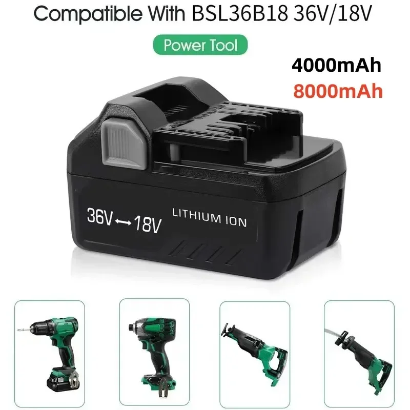 Аккумулятор для электроинструмента Hitachi BSL36A18 BSL1815X BSL1820 BSL1830 BSL1850
