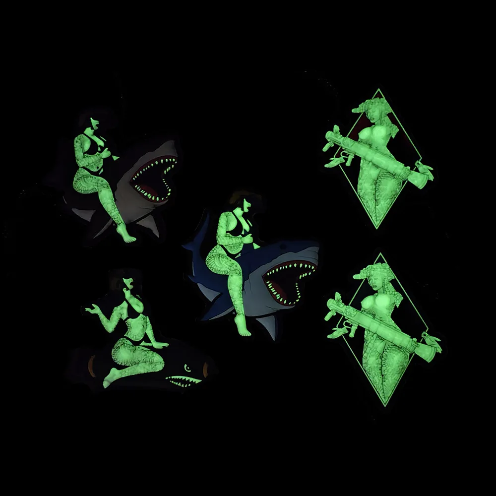 Значок Акула Женский солдат значок-осьминог Sharpshooter пластырь из ПВХ