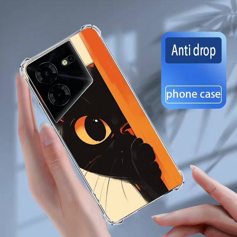 For Cases Tecno Pova 5 Pro Cover Soft Silicone transparent TPU Phone Case Coque Capa Bumper