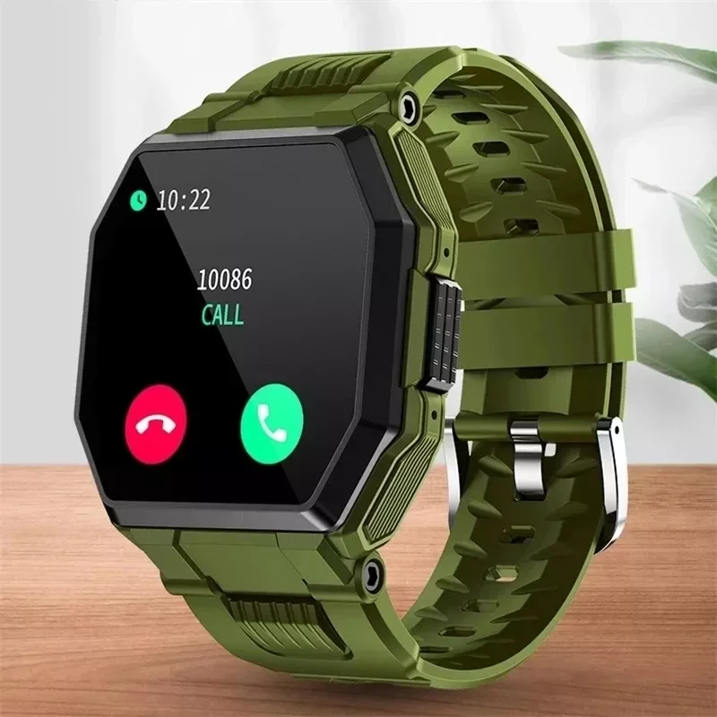 

NEW Lury Military sport Smart Watch Men Full screen touch Blood pressure Heart rate monitor Bluetooth call smartwatch Men's