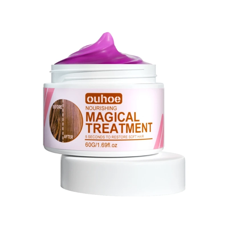 

Кератиновая маска для волос Волшебное восстановление повреждений вьющихся волос Разглаживание Выпрямление Профессиональный уход