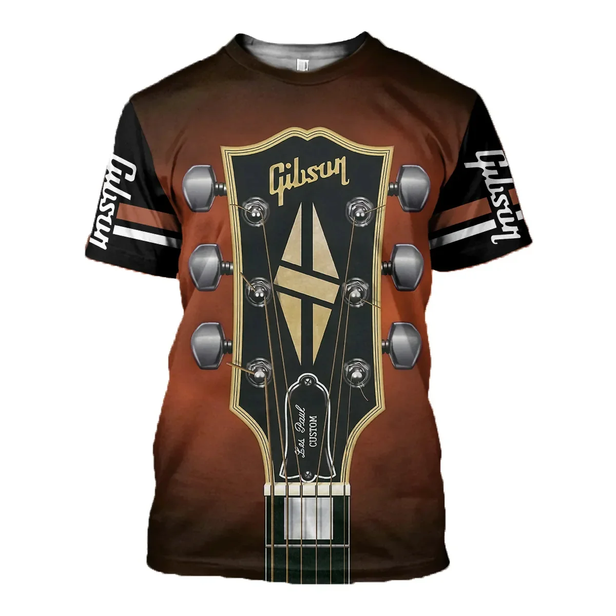 Jazz Men's T-Shirt 3D Print Sax Guitar Clarinet T Shirt Classic Music Fashion Short Sleeve Hip Hop Tee Pop Loose Casual T-Shirt