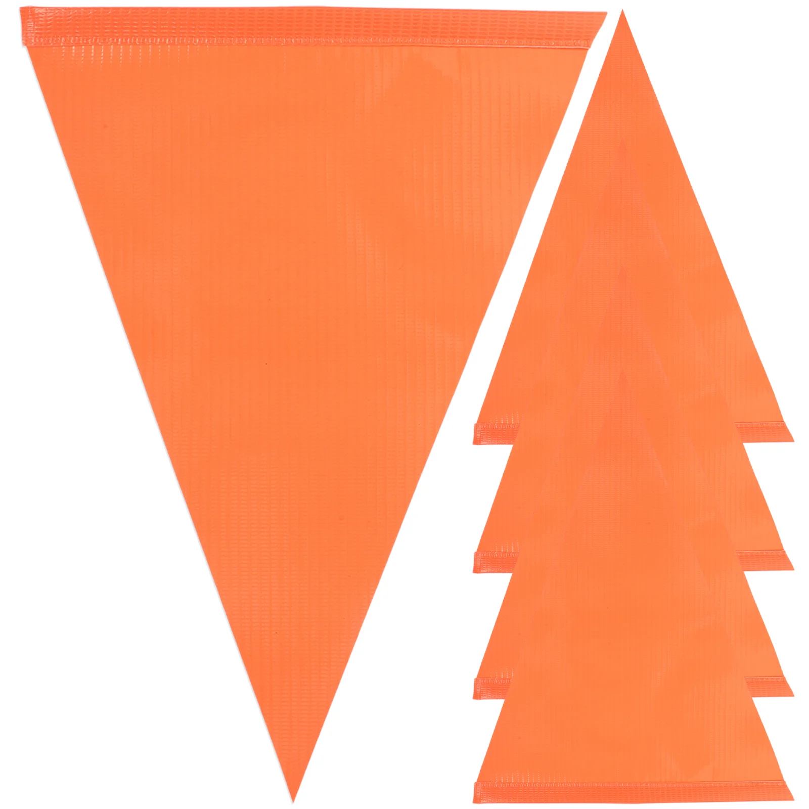 

5 Pcs Pennant Banner Flags Orange Pennant Flag Cycling Flag Triangle Bike Flag Reflective Pennant