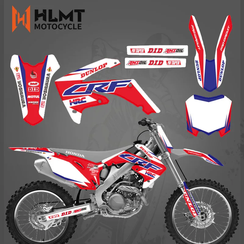 HLMTMotocross для Honda CRF250R CRF250 2010-2012 CRF450R CRF450 2009 -2012 2011 CRF 250 450 R 250R 450R графические Наклейки -