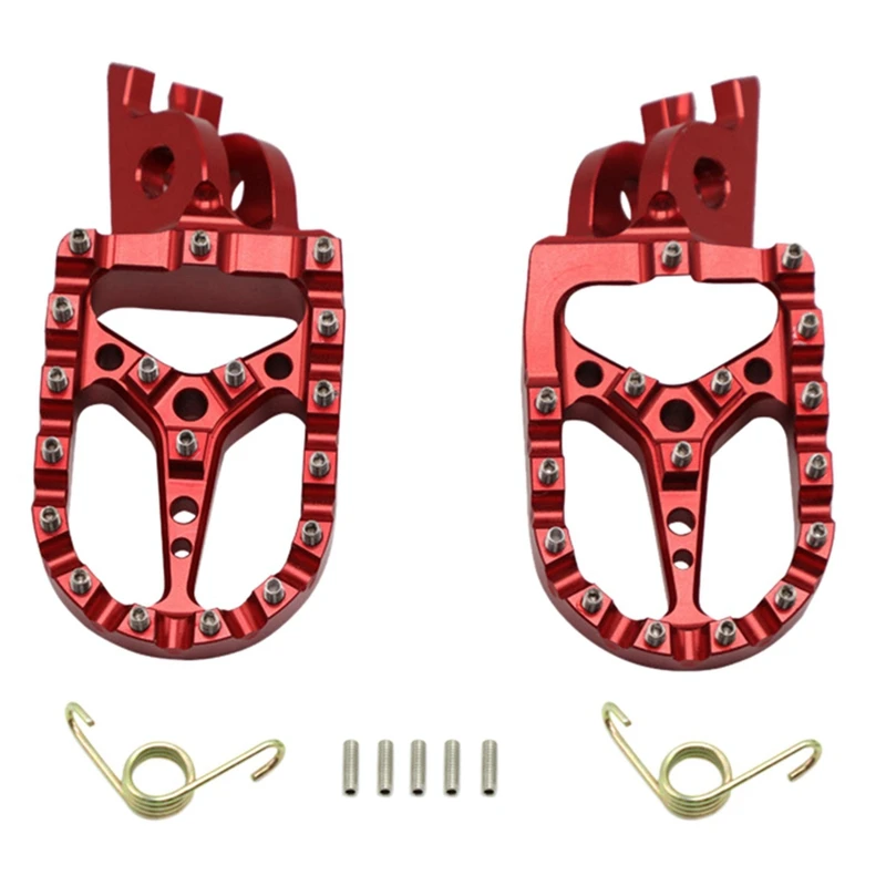 

2Pcs Motocross Modified Parts for Crf250/450R Nailed Pedals Aluminum Alloy Pedals Motorcycle Wide Footstool Pedals