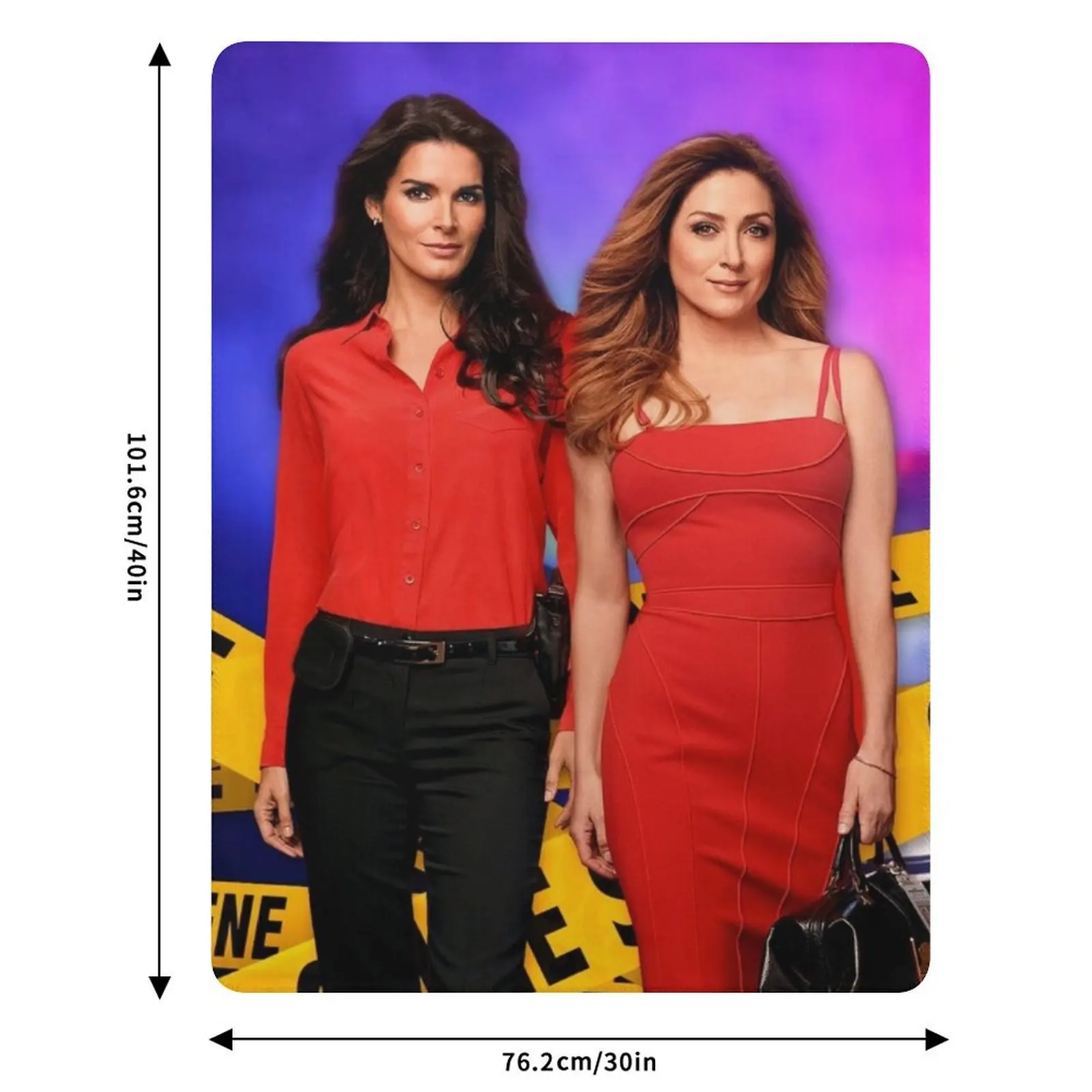 Плед с изображением полицейских персонажей (Rizzoli & Isles) – всепогодный мягкий плед для дивана (art.: 3920db74147df) - 3920db74147df