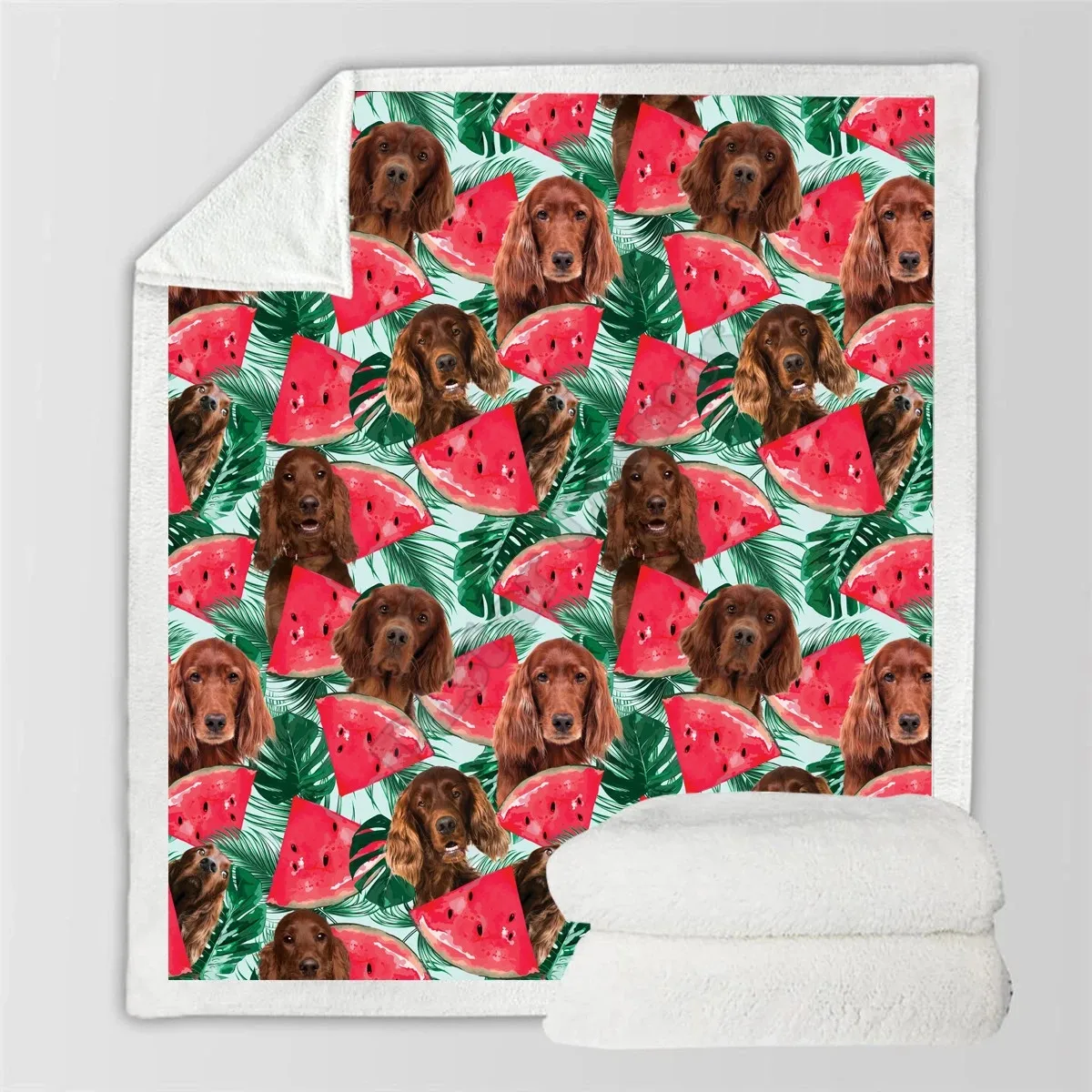 

Irish Setter Fleece Blanket 3D printed Wearable Blanket Adults/kids Fleece Blanket