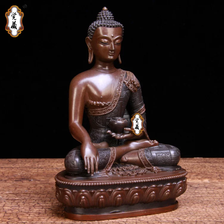 Фото 3шт # ТОП ХОРОШАЯ фигурка Будды HOME Talisman Protection #   Тибетская Тантра Буддизм Фира Сомпо Самбо Будда латунная статуя №4