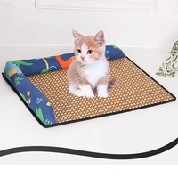 summer cooling mats sleeping pad cushion for small medium cat dog pet relaxing breathable mat cool kitten dogs pets home supplie