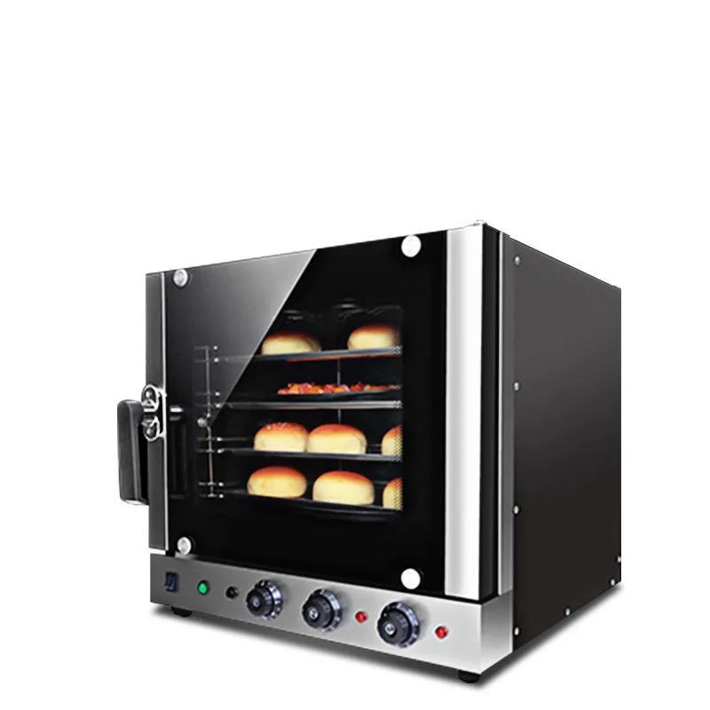 

60L 4 trays Hot-air Convection Oven Commercial automatic electric oven Multifunction Pizza/cookies/bread/cake Baking oven 220V
