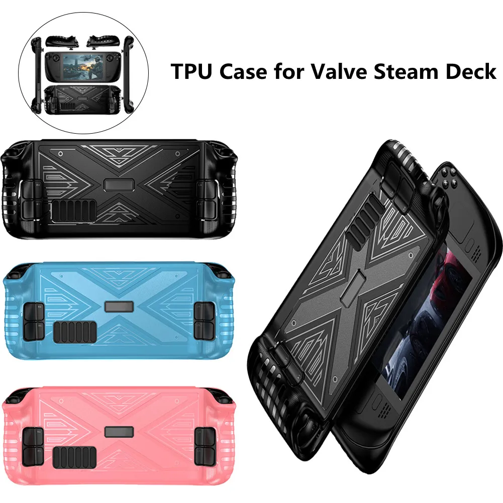 

For Valve Steam Deck Game Console Shell Game Console Accessories Portable Travel Case Cover For Steam Deck Protective Grip Cover