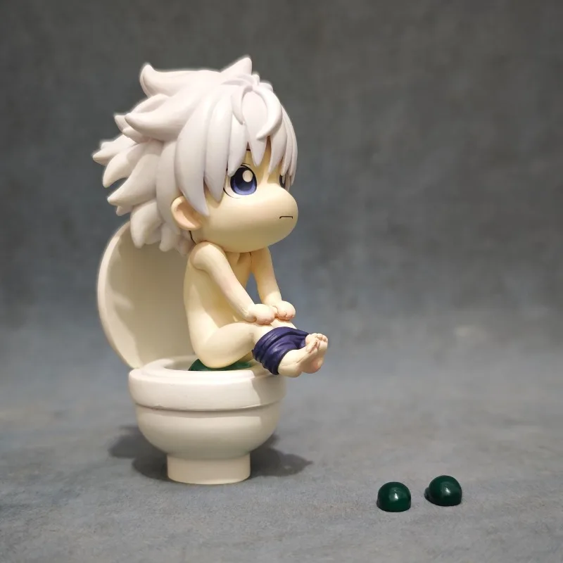 Фото KILLUA ZAOLDYECK GK аниме фигурки магнитная намагниченная фигурка Giggle мини-студийные фигурки для туалета Коллекционная модель игрушки подарки №3