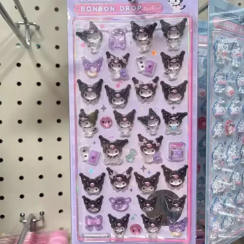 Набор наклеек Sanrio  Kuromi Hellokitty Hangyodon Cinnamoroll