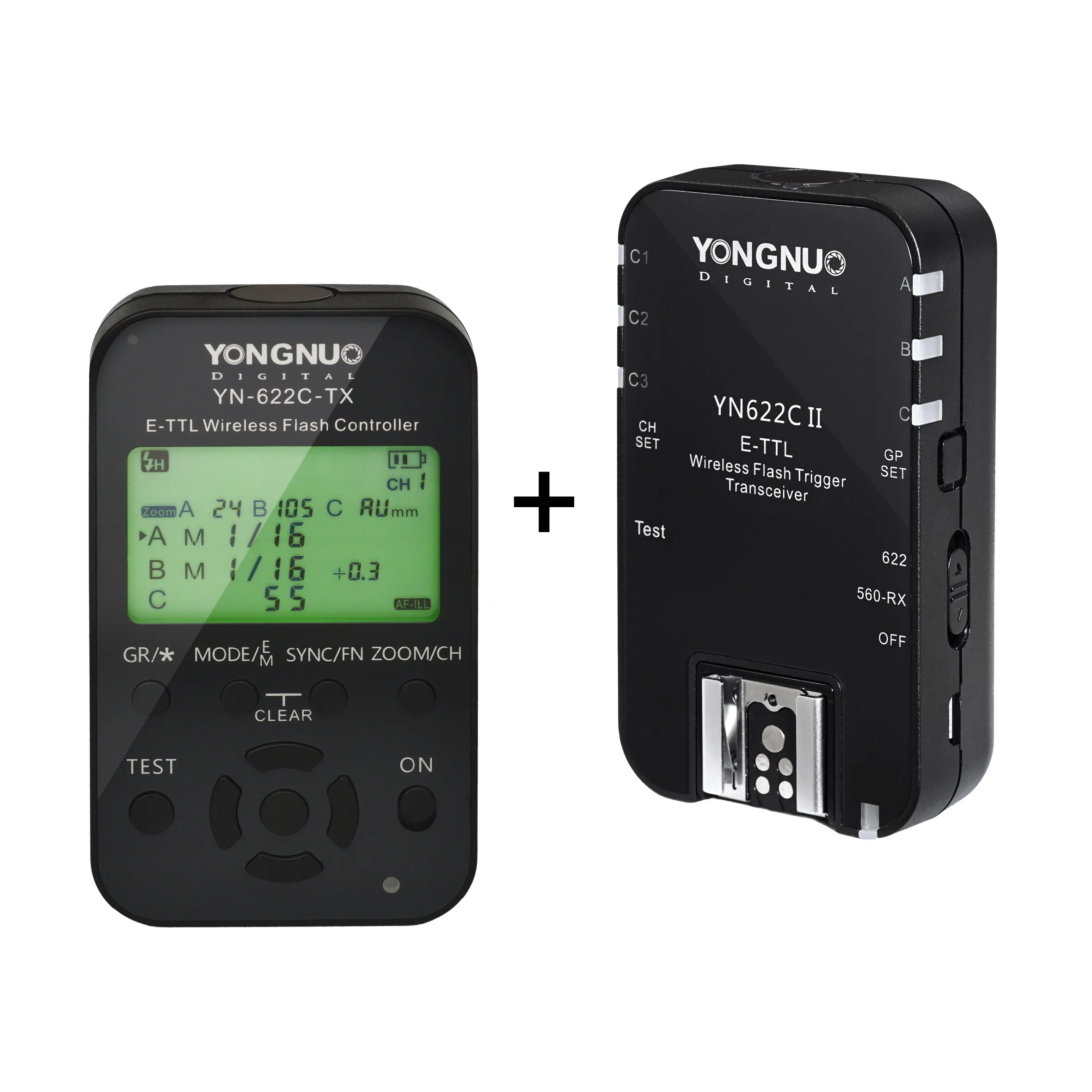 

Беспроводная YONGNUO TTL Flash Trigger YN622 C II YN-622-TX KIT с высокоскоростной синхронизацией HSS 1/8000s для камеры Canon 500D 60D 7D 5diii